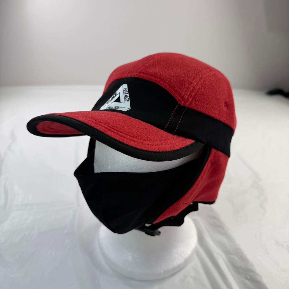 Palace Polartec Fleece Series Red Black Balaclava Face Mask Cap Hat NEW